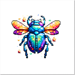 Pixel Beetle Posters and Art